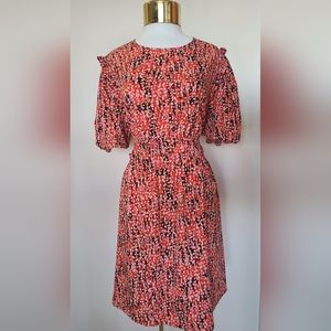 Topshop - Ruffled Open Back Dress - Size 12